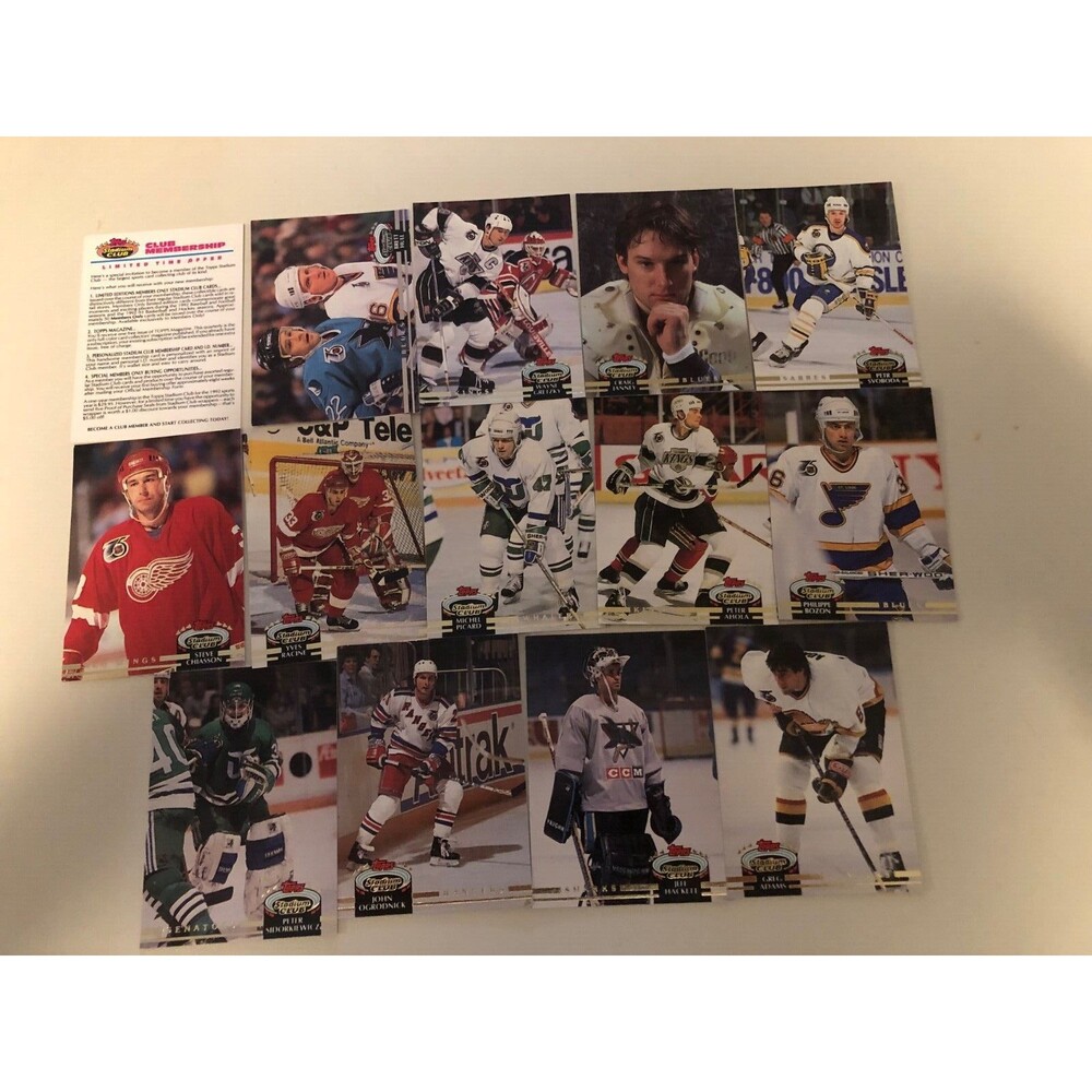 Stadium Club NHL Cards Lot of‎ 14 Gretzky-Hull-Janey, etc.